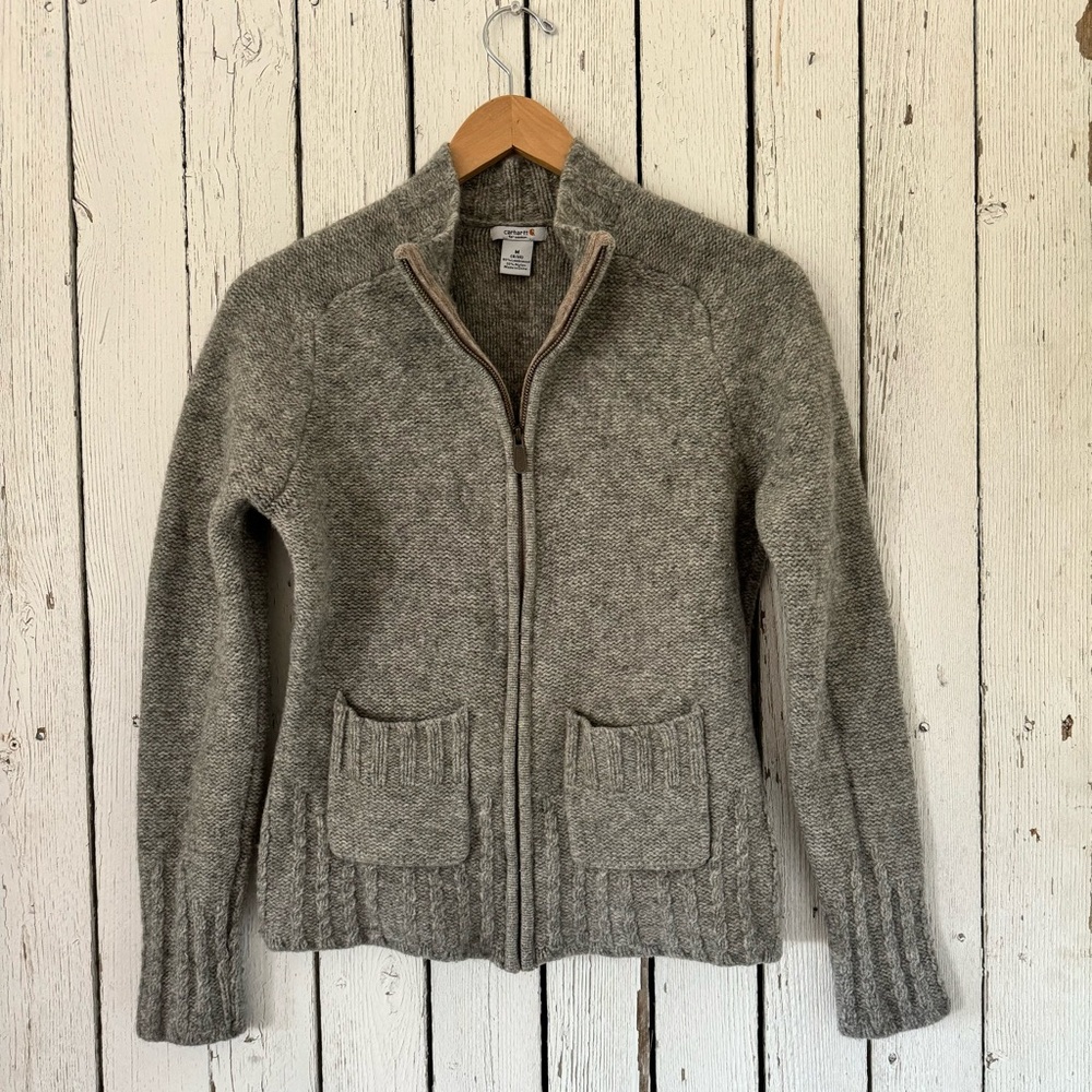 Carhartt Wool zip-up sweater- Size M (8/10)